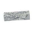 thumbnail image 1 of ZLight Bandeau de Sport Mode Nœud Réglable Multicolore Style Vintage Bandeau de Lavage du Visage Accessoires pour Femmes Gris 1Ensemble, 1 of 6