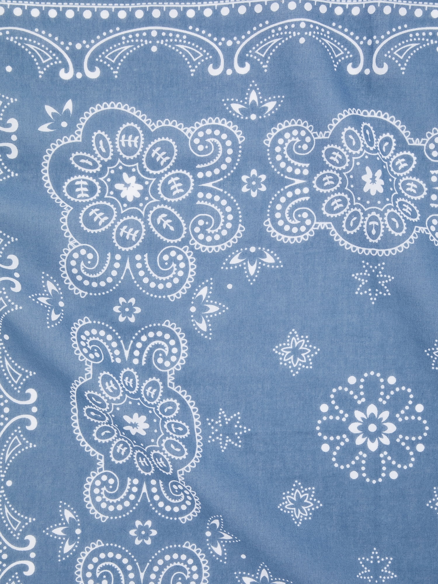 Time and Tru Women's Western Star Bandana, Insignia Blue, One Size Fits Most