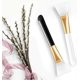 thumbnail image 5 of Raspadores cosméticos KAIYANG paquete de 2 cepillos aplicadores faciales negro blanco, 5 of 5