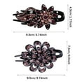 thumbnail image 2 of 1pcs Female Elegant Ponytail Headwear Duckbill Hair Headwear Women Hair Clips Rhinestone Hairpin Hair Claws Hairgrip Duckbill Clip 1, 2 of 8