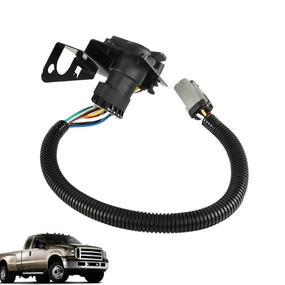 SHZAITOR 4&7 Pin Trailer Tow Wiring Harness Plug 2C3Z-13A576-DA Replacement for F250 F350 Super Duty 2002-2004