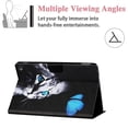 thumbnail image 5 of Slim Fit Case for Amazon Kindle Fire HD 10.1" 11th Gen(2021), Fire HD 10 Plus Cover, Allytech PU Leather Shock-Absorption Adjustable Stand Auto Wake Sleep Smart Case and Cover, Butterfly Cat, 5 of 7