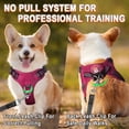 thumbnail image 5 of Dog Harness Step in Dog Vest Harness, Reflective Adjustable Puppy No Pull Harness Breathable Soft for Small and Medium Dogs Cats,Pink/Black, S, 5 of 10