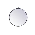 thumbnail image 1 of Elegant Decor MR4054BL Cadre en Métal de 28 Po Miroir Rond avec Crochet Décoratif&44; Bleu, 1 of 4