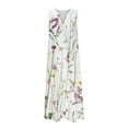 thumbnail image 5 of Dyegold Sundresses for Women Casual Beach - Plus Size Summer Dresses V Neck Sleeveless Pocket Floral Print Maxi Long Sundress ​Flowy Swing Loose ​Beach ​Dresses, 5 of 5