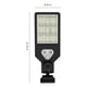 thumbnail image 5 of Lámpara de pared con energía solar Sensor de movimiento PIR impermeable Luz de patio al aire libre (F), 5 of 5