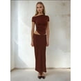 thumbnail image 2 of Soft Touch Asymmetrical Top With Drape Detail, 2 of 4