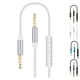 thumbnail image 3 of Matsuzay Sistema estéreo para automóvil Cable Computadora Auriculares Manos libres Llamada telefónica Control de cable Conector de 3,5 mm Cable de Type11 NO11, 3 of 6
