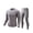 Gray, variant on Thermal Underwear for Men Long Johns Fleece Lined Hunting Gear Set Base Layer for Cold Weather XS-4XL