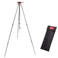 thumbnail image 1 of Outdoor Camping Bonfire Tripod Portable Triangle Support ForFire Hanging Pot Outdoor Campfire Cookware Picnic Cooking Grill Tool Silver, 1 of 6