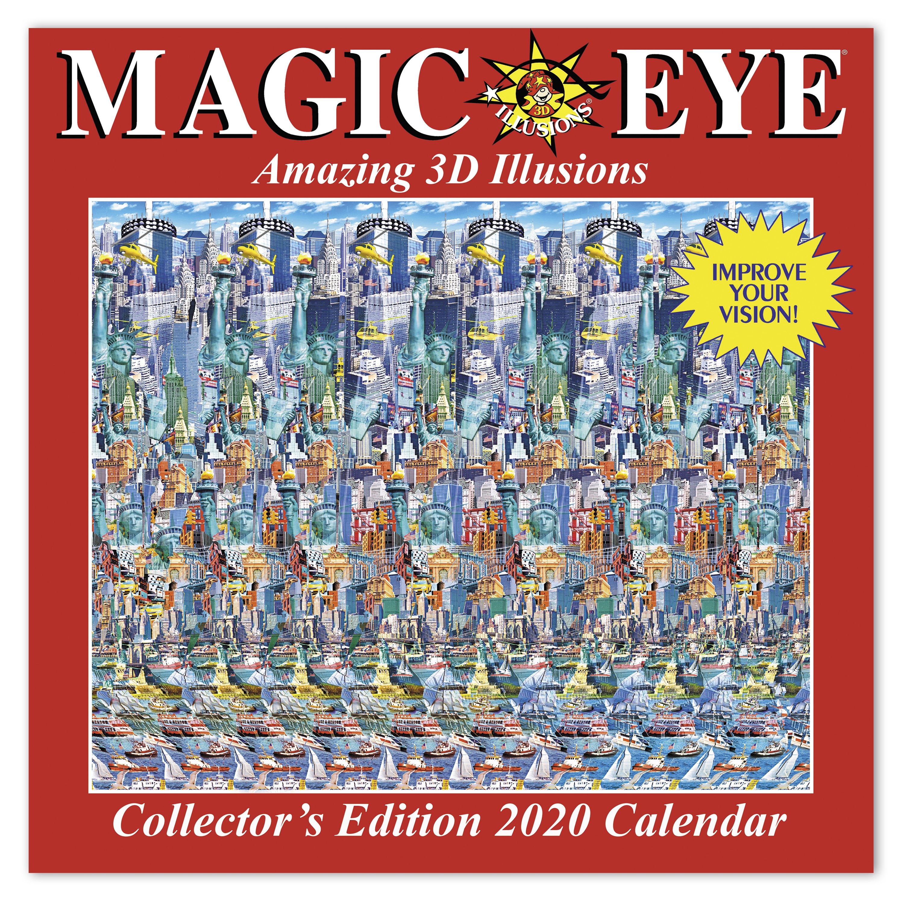 2020 Mead Magic Eye 3D Illusions, 12" x 12" Monthly Wall Calendar - Walmart.com - Walmart.com
