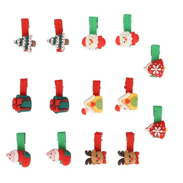 Pinzas navideñas para el cabello para perros NikouMX 14 piezas