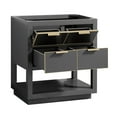 thumbnail image 4 of Avanity ALLIE-V30-TGS Allie 30" Single Free Standing Wood Vanity Cabinet Only - Grey, 4 of 5