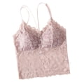 thumbnail image 6 of ChoXxx Women's Lace Backless Camisole Removable Padding Braless Strap Casual Pink M, 6 of 7