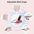 thumbnail image 3 of Multi-Angle Magnetic Stand Clear Back Cover for iPad Air 11" M2/M3/M4 & Air 4/5 10.9", Slim Tablet Case with Apple Pencil Slot Auto Sleep Wake, Pink, 3 of 9