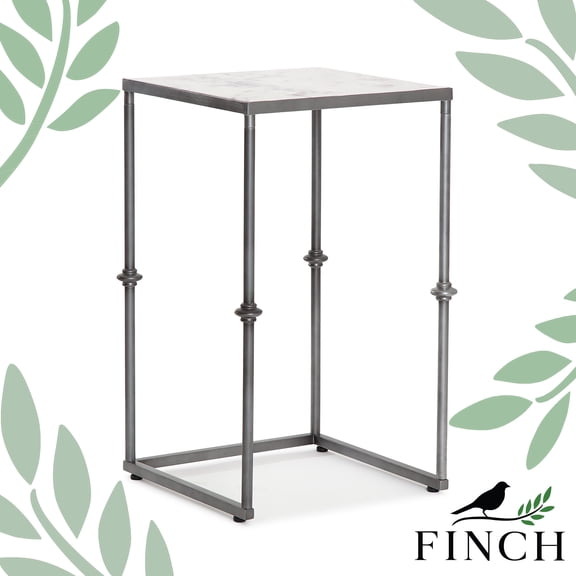 Finch Berlin Solid Marble Side Table White