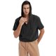 thumbnail image 2 of Hombres Casual Solid Pullover Cuello en V Algodón Lino Con Capucha Manga Corta Tops Pompotops oipoqjl34227, 2 of 3