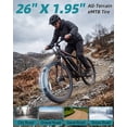 thumbnail image 5 of ANCHEER Gladiator 500W 26" Electric Bike for Adults, Electric Mountain Bike with 1.95 Inch eMTB Tire, 48V 10.4Ah Battery, 7 Speed，Front Suspension，Adults Electric Bicycle UL2849 Certified, 5 of 10