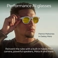 thumbnail image 3 of Gafas Inteligentes AI Meta HSTN Negras con Cámara HD 3K y Audio, 3 of 8