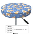 thumbnail image 4 of Easygdp Corgi Print Easy To Install Bar Stool Covers&Stool Covers Round&Elastic Stool Cover, Barstool Covers,Washable&Bottom With Elastic Edge-14 inch, 4 of 7