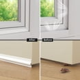 thumbnail image 2 of Burlete de 26 pies para ventanas/puertas Tapón de tiro de ventana autoadhesivo Tira de sellado de espuma Sellado de espacios insonorizado Aislamiento de ventana Bloqueador de tiro de puerta Blanco, 2 of 7