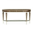 thumbnail image 3 of Michael Amini Villa Cherie Wood Console Table in Hazelnut Brown, 3 of 14