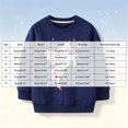 thumbnail image 3 of YDFCWXW Girl Unicorn Pattern Sweatshirts Pullover Crewneck Winter Long Sleeve Tops Shirts (Navy, 6-7 Years), 3 of 9