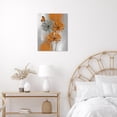 thumbnail image 4 of Teal Dandelion Canvas Wall Art Teal Grey Dandelion with Butterfly on Modern Abstract Wall Art Aesthetic Wall Decor for Living Room Bedroom Bathroom Office, Framed Ready to Hang, 4 of 7