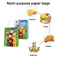 thumbnail image 4 of 16 Pcs For Teletubbies Cartoon-Themed Party Favor Bags – 2 Styles Paper Gift Bags with Handles for Celebrations and Event Decor, 4 of 5