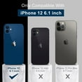 thumbnail image 7 of Compatible with iPhone 12 Case with Screen Protector,Enhance Camera Protection,Soft Flexible Silicone Gel Rubber Bumper Cover,Slim Fit Protective Phone Case 6.1" for Women Girls Black, 7 of 7