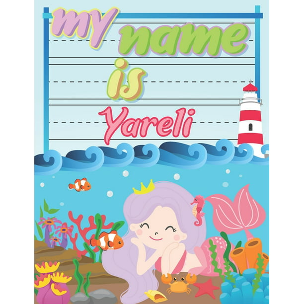 Personalized Primary Tracing Book, Yareli Beach House Table Lamp