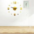 thumbnail image 3 of MUSEYA Frameless Wall Clock Decorative Metal Water Resistant Home Decorations for Office 1Pcs, 3 of 8