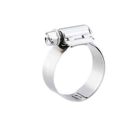 Liner Stainless Steel Hose Clamp, Worm-Drive, SAE Size 48, 2-9/16" to 3-1/2", 1/2" Band (Pack of 10)