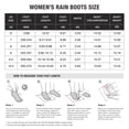 thumbnail image 5 of Packable Tall Rain Boots for Women,Lightweight Waterproof Rubber Garden Mud Boots,Black,Size 9, 5 of 6