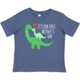 thumbnail image 3 of Inktastic It's Our First Mother's Day Cute Dinosaur Family with Hearts Boys or Girls Baby T-Shirt, 3 of 5