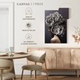thumbnail image 5 of Elephant Stock Lady Peony Iii Wall Art - Vertical Canvas Wall Art - Hallway Wall Decor - Floral And Botanical Canvas - Gray And Beige Decor - 20" x 30", 5 of 8