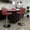 Burgundy, variant on BizChair Contemporary White Vinyl Adjustable Height Barstool with Rolled Seat and Chrome Base
