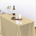 thumbnail image 3 of AUQ Table Cloth,Soft Satin Texture Tablecloth,Colorfast and Fade-Resistant Table Cover for Family Gathering,Business Event,or Wedding,145*260CM,White, 3 of 4