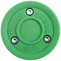 Roller Skating Hockey Double-Layer Ball Training Hockey Flat Ball Round Ball Land Training Ball Dry Land Hockey,1PCS x Training Ice Hockey,Green