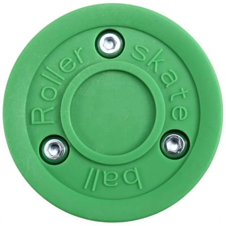 Roller Skating Hockey Double-Layer Ball Training Hockey Flat Ball Round Ball Land Training Ball Dry Land Hockey,1PCS x Training Ice Hockey,Green