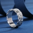 thumbnail image 4 of Faty-T Fidget Ring for Anxiety Relief 18K Gold Plated Spinner Band for Stress Relief,Stainless Steel Statement Flower Ring for Wo, 4 of 7
