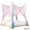 Multicolor, variant on 4 Corner Hanging Bed Canopy Net, Decorative Bed Curtain Mosquito Netting, Universal Fit Twin Full Queen King Size For Bedroom & Outdoor Use