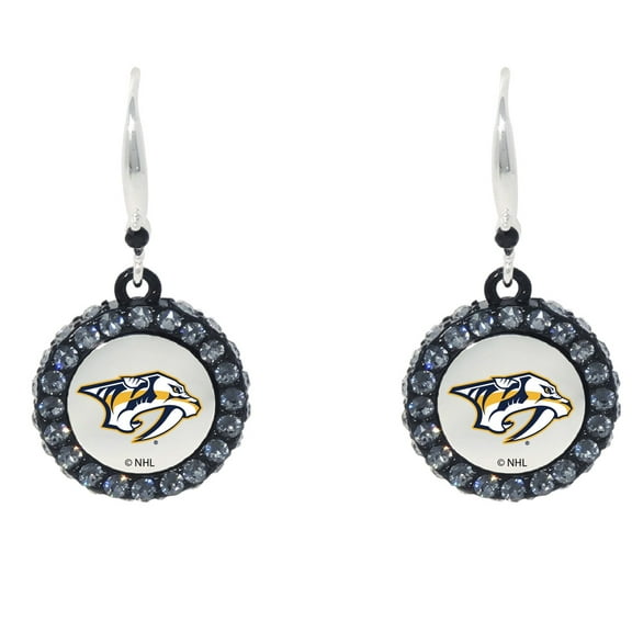 Nashville Predators Hockey Puck Earrings