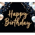 thumbnail image 4 of Decorative Design Happy Birthday Banner Balloon Decoration Party Backdrop for Birthday Party Event Decoration Indoor Celebration, 4 of 8