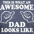 thumbnail image 3 of CafePress - This Is What An Awesome Dad Looks Like T Shirts T - Mens Tri-blend T-Shirt, 3 of 4