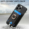 thumbnail image 2 of Dteck for iPhone 14 Pro Case, 2 in 1 Magnetic Wallet with Phone Grip, Compatible with MagSafe, Detachable Premium PU Leather Magnetic Case with Card Slots Ring Holder,Black, 2 of 9