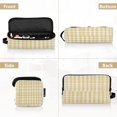 thumbnail image 5 of Hair Tool Organizer Bag with Heat Resistant Mat Removable Travel Storage Case for Hot Air Brushes Curling Irons Light Yellow and White Gingham, 5 of 8