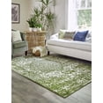 Arlington Collection Rug 5' x 8' Green MediumPile Rug Perfect For Living Rooms