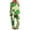 Green-D, variant on Ecqkame Women's Pajama Set St. Patrick's Day Print Casual Round Neck Long Sleeve Top Elastic Waist Pants 2 Piece Soft Sleepwear Green M