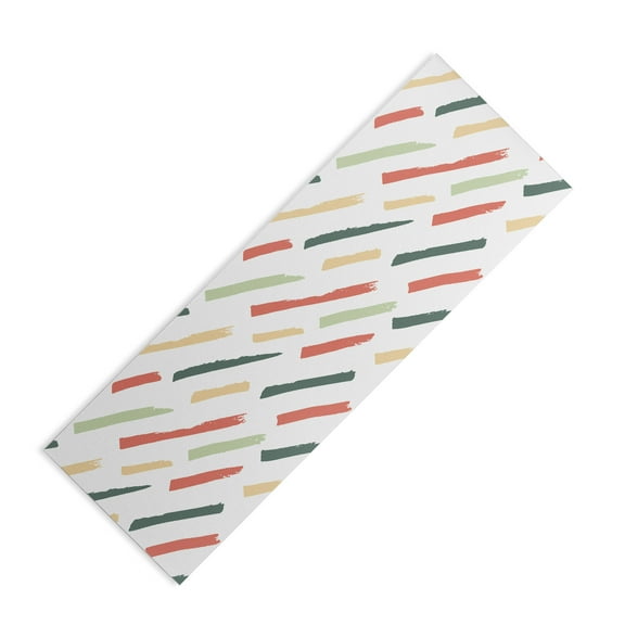 Society6 AvenieBrush Strokes Colorful (6mm) 24" x 70" Yoga Mat